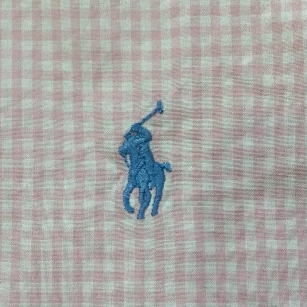 Polo by Ralph Lauren Classic Fit Men’s 16 34/35 100% Cotton Pink Gingham Oxford‎
